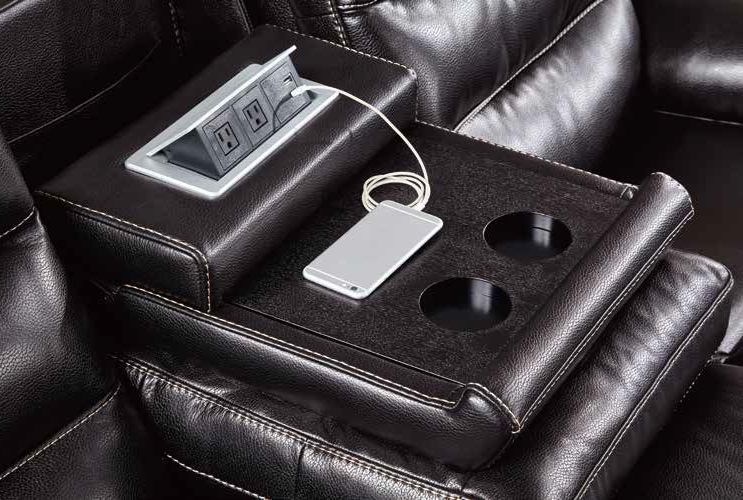 Jetson Reclining Sofa – Leather Air Code # G12 Grey image 2