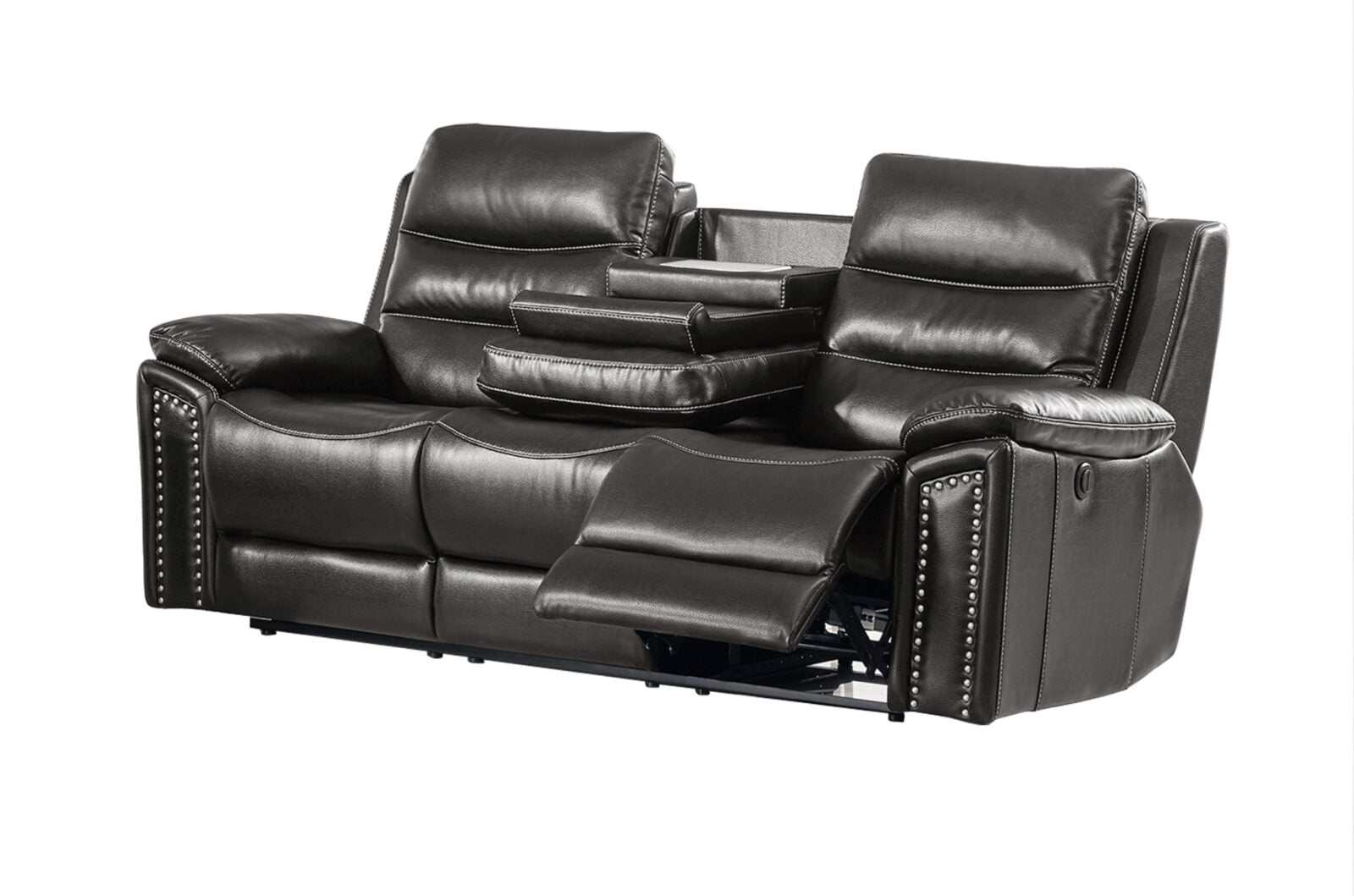 Jetson Reclining Sofa – Leather Air Code # G12 Grey image 0
