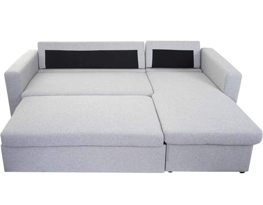 Austin Sectional Sofa Bed With Storage - Dark Grey image 4