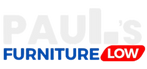 Paul's Furniture Low logo with 'LOW' in red on a white background