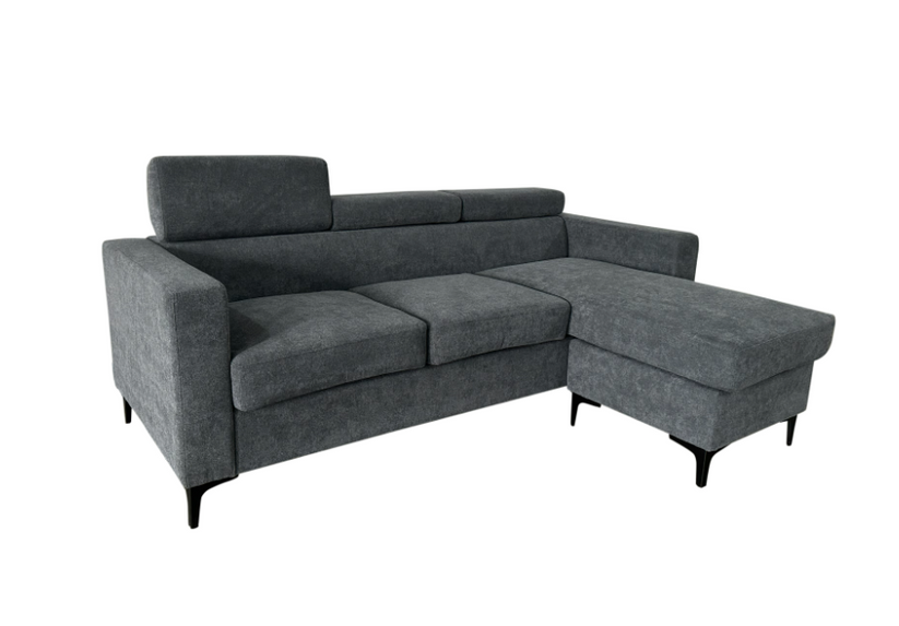 Kaylee sectional convertible to couch - Pepper Black image 0