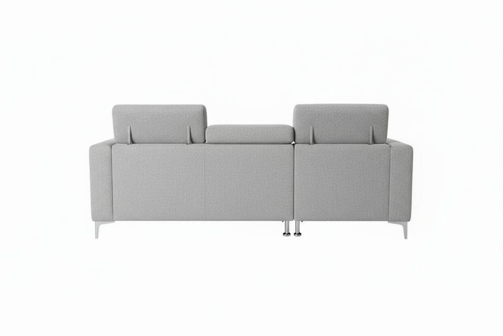 Kaylee sectional convertible to couch - Light grey