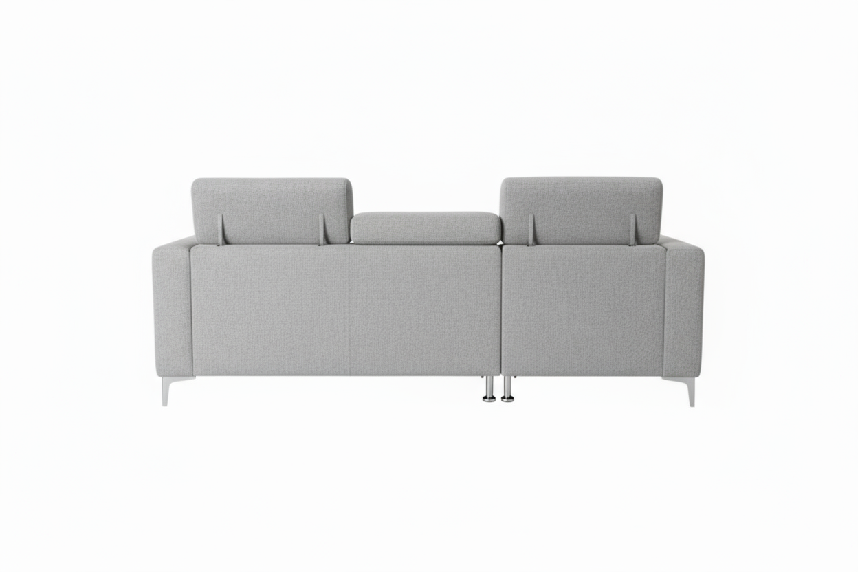 Kaylee sectional convertible to couch - Light grey
