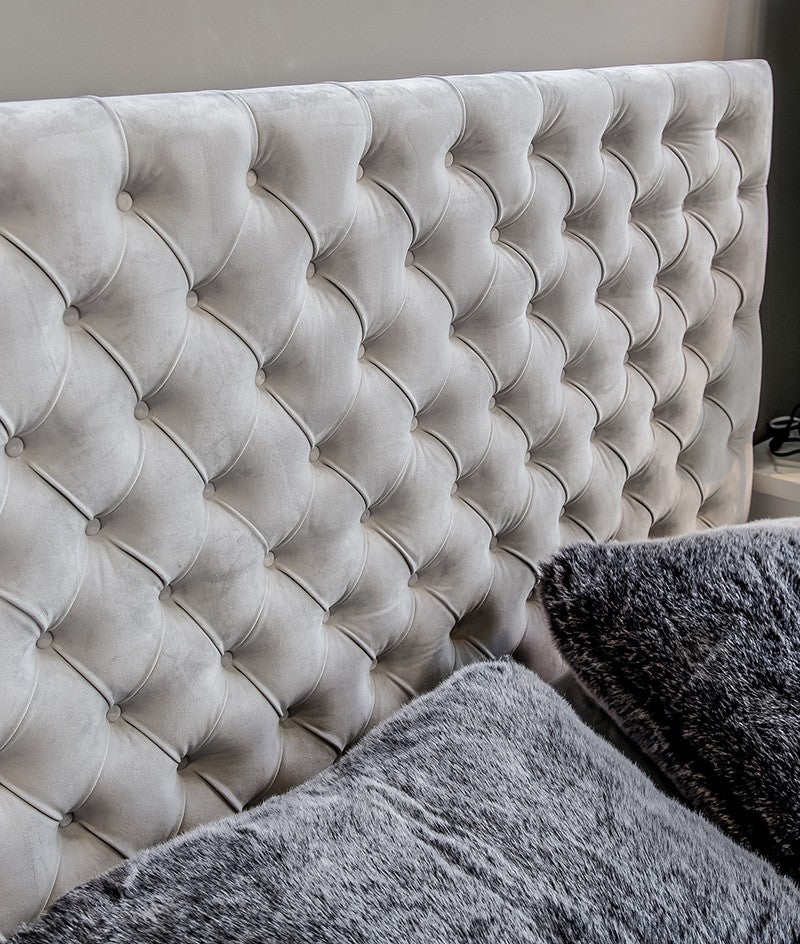 Crystal Upholstered Platform Bed Storage,Horizom Grey  #12 image 2