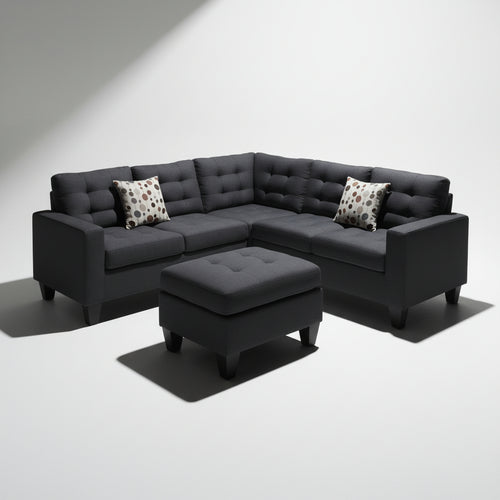 Aldergrove Sectional Sofa -  Black image 0