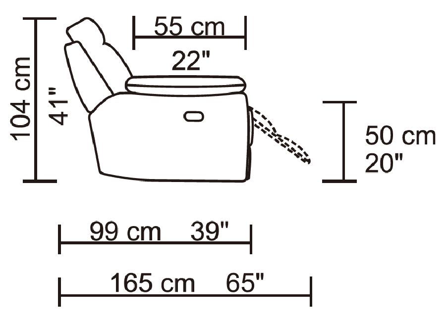 Jetson Reclining Sofa – Leather Air Code # G12 Grey image 4