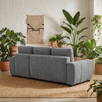 Yukon sectional sofa bed - 2 storage - Grey