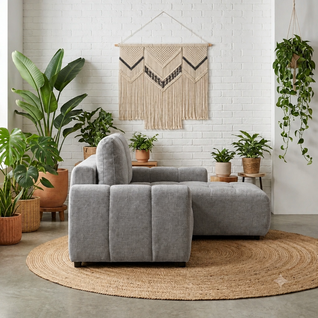 Yukon sectional sofa bed - 2 storage - Grey