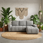 Yukon sectional sofa bed - 2 storage - Grey