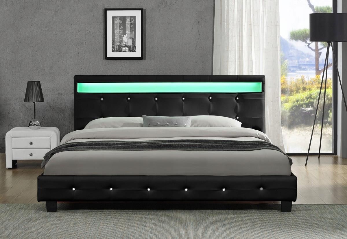 Kyoto - Black Leather LED Bed Frame image 0