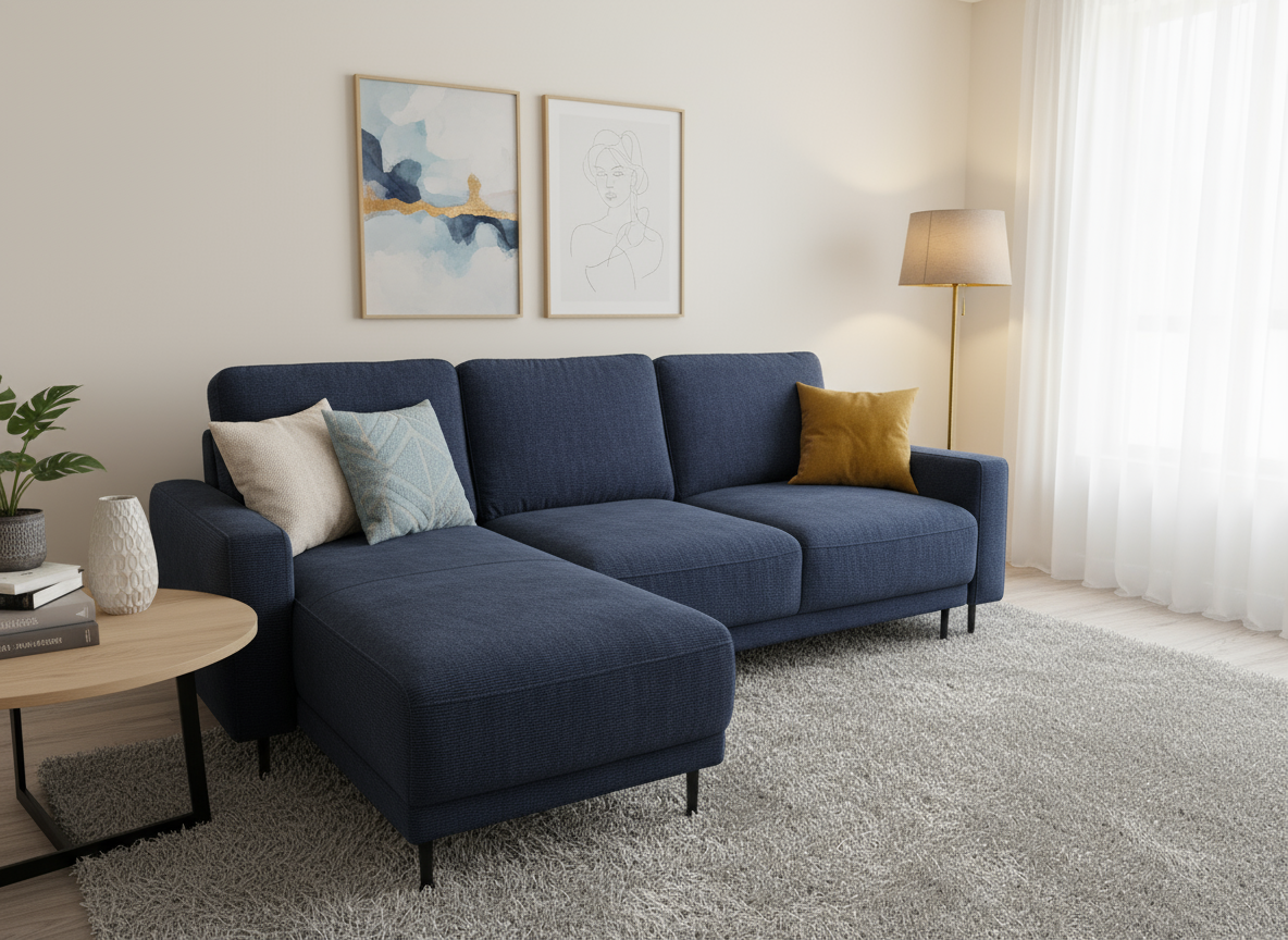 Noah Sectional - Blue