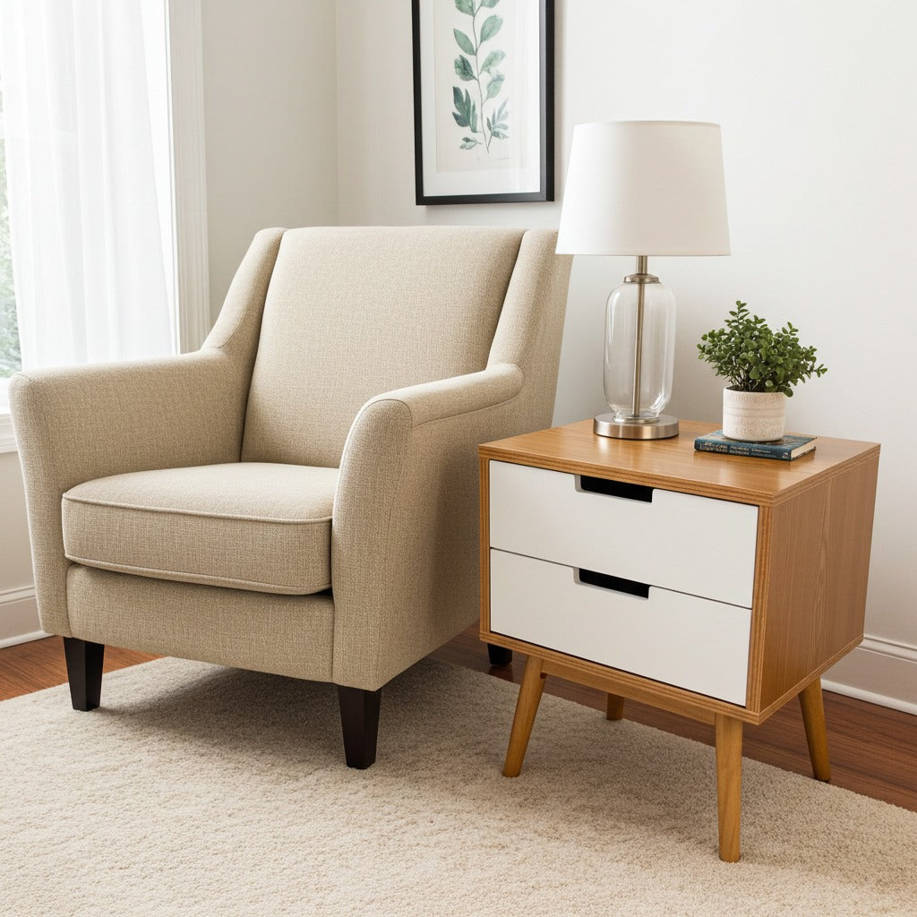 Grace - Side table with two drawers image 1
