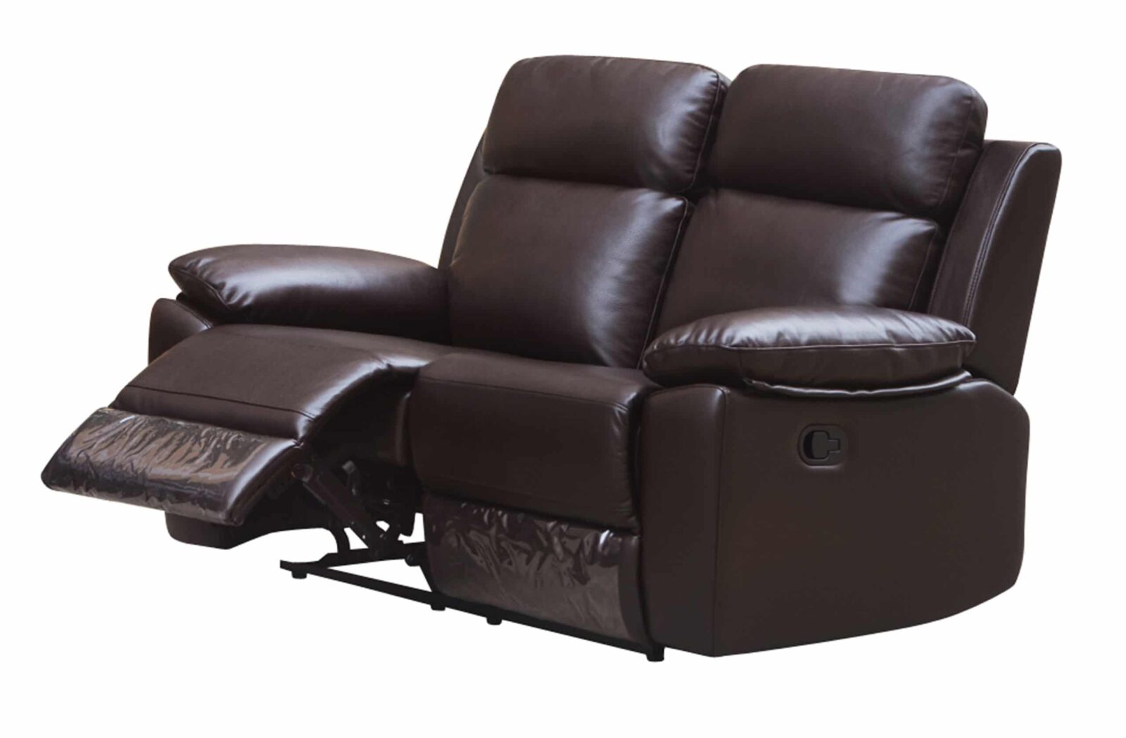Leo Reclining Loveseat – Leather Air Code # G03 Brown image 0