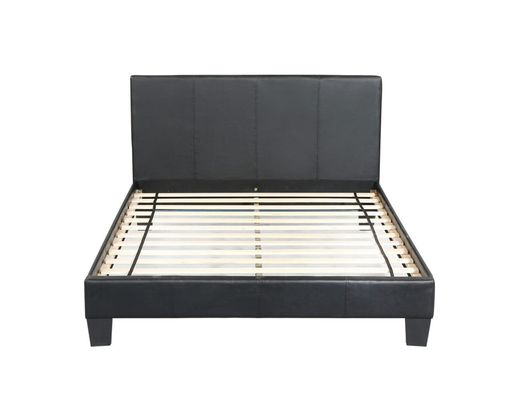 Leather– Upholstered Platform Bed, black #31 image 0