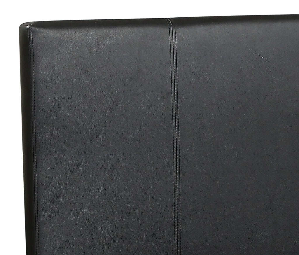 Leather– Upholstered Platform Bed, black #31 image 3