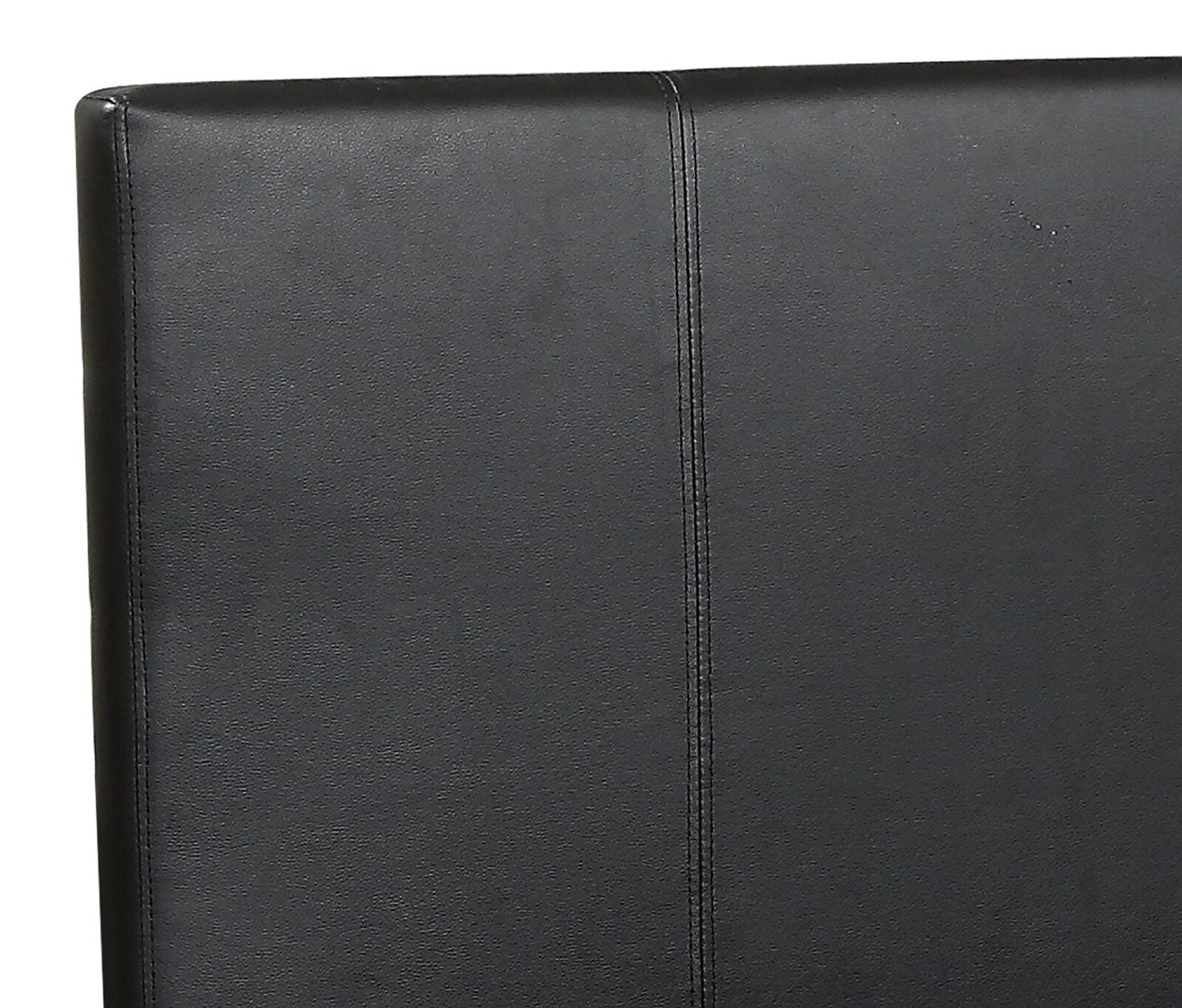 Leather– Upholstered Platform Bed, black #31 image 3