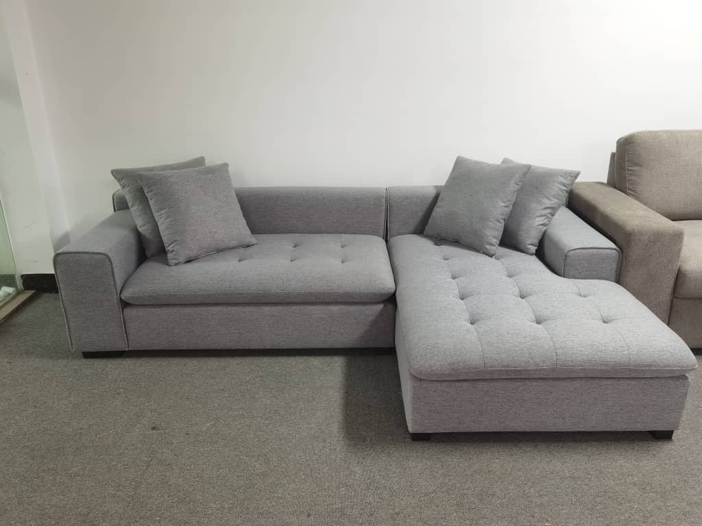 Sydney Sectional Couch/Sofa with Left or Right Chaise - Dark Grey image 2