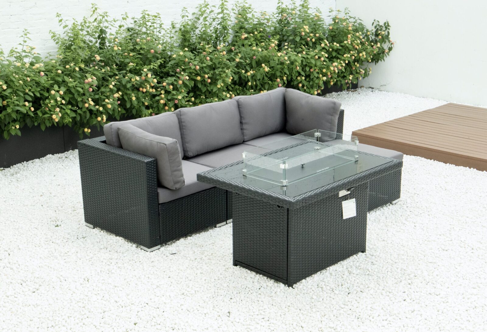 4 Piece modular set with fire table image 0