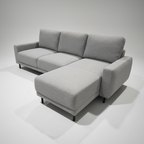 Naoh Sectional Sofa Reversible chaise - Light Grey image 1