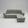 Mato Sectional Sofa Bed with Storage & Reversible Chaise - Light Grey image 0