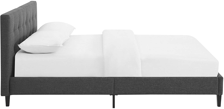 Olaia bed frame - Upholstered Charcoal grey - Double size image 3