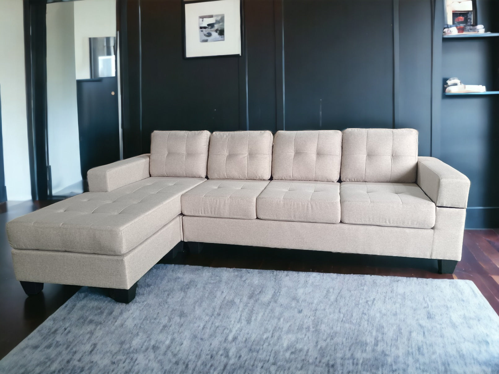 Milan 4 seater sectional  - Beige image 0