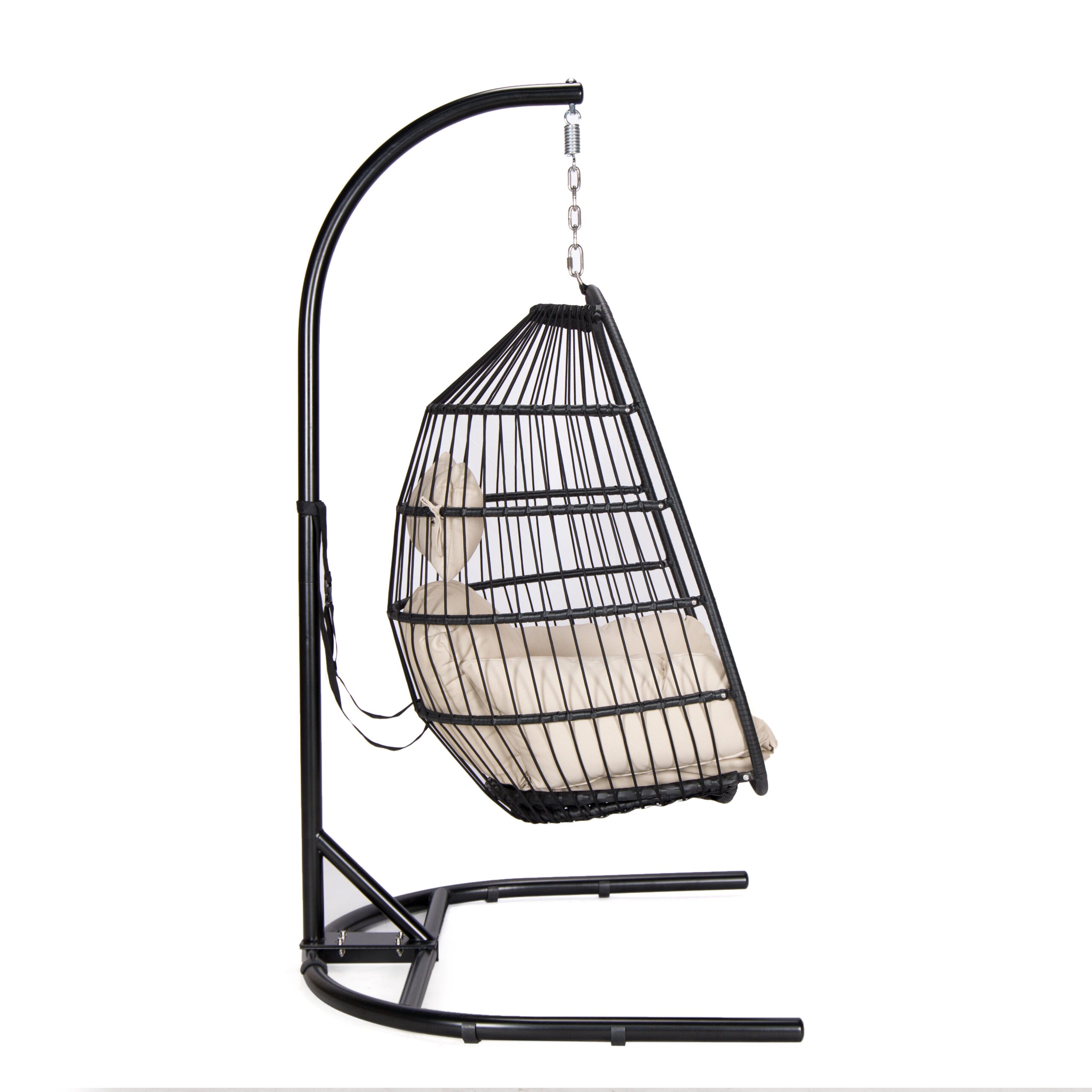 Folding Basket with Beige cushion image 3