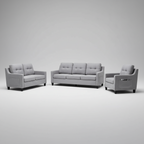 Shine 6-Seater Sofa Set – Light Grey Contemporary Fabric Collection - Paul's Furniture Outlet