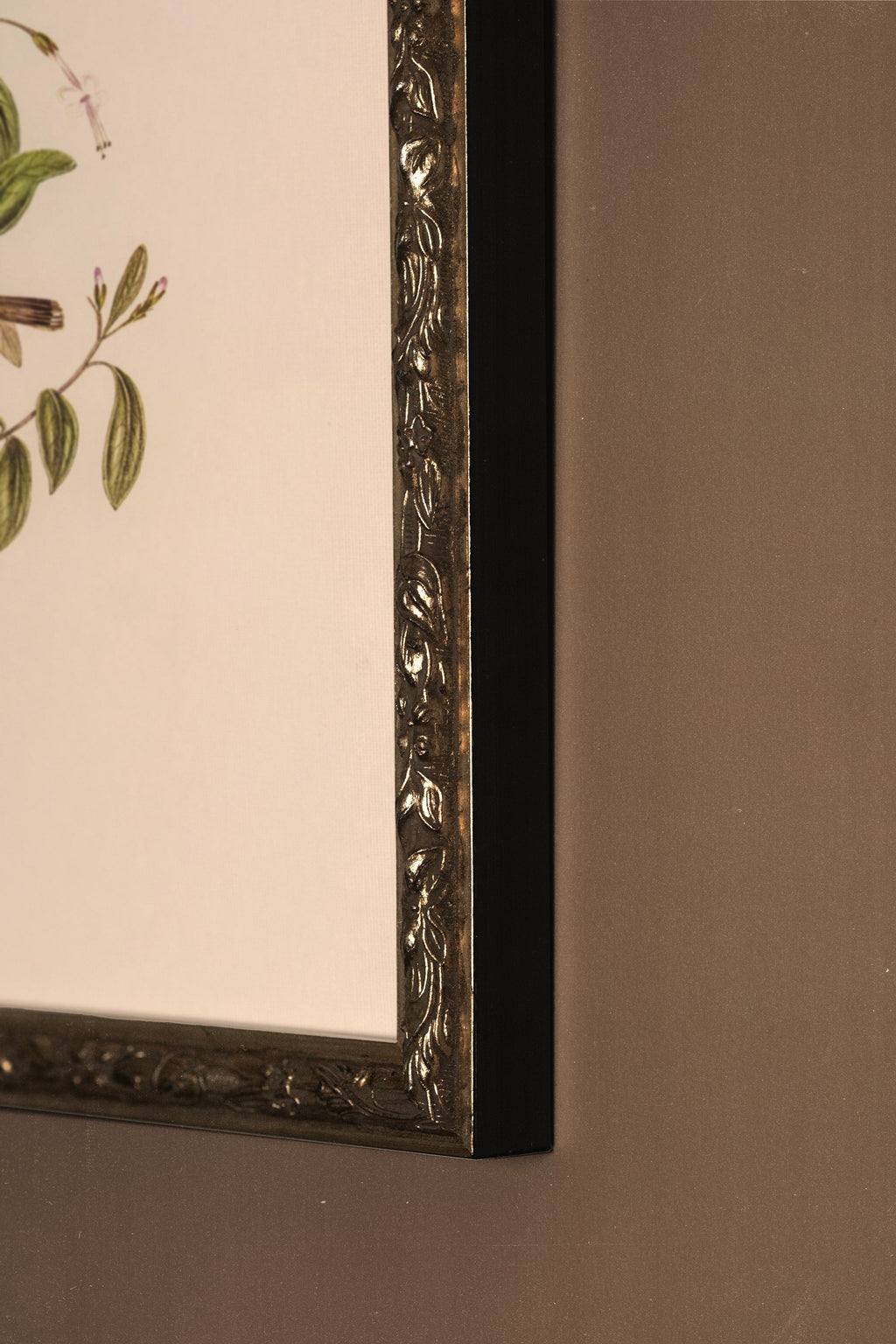 ÉVEIL PRINTANIER, Oeuvre sur toile rigide, encadré Vintage Argent