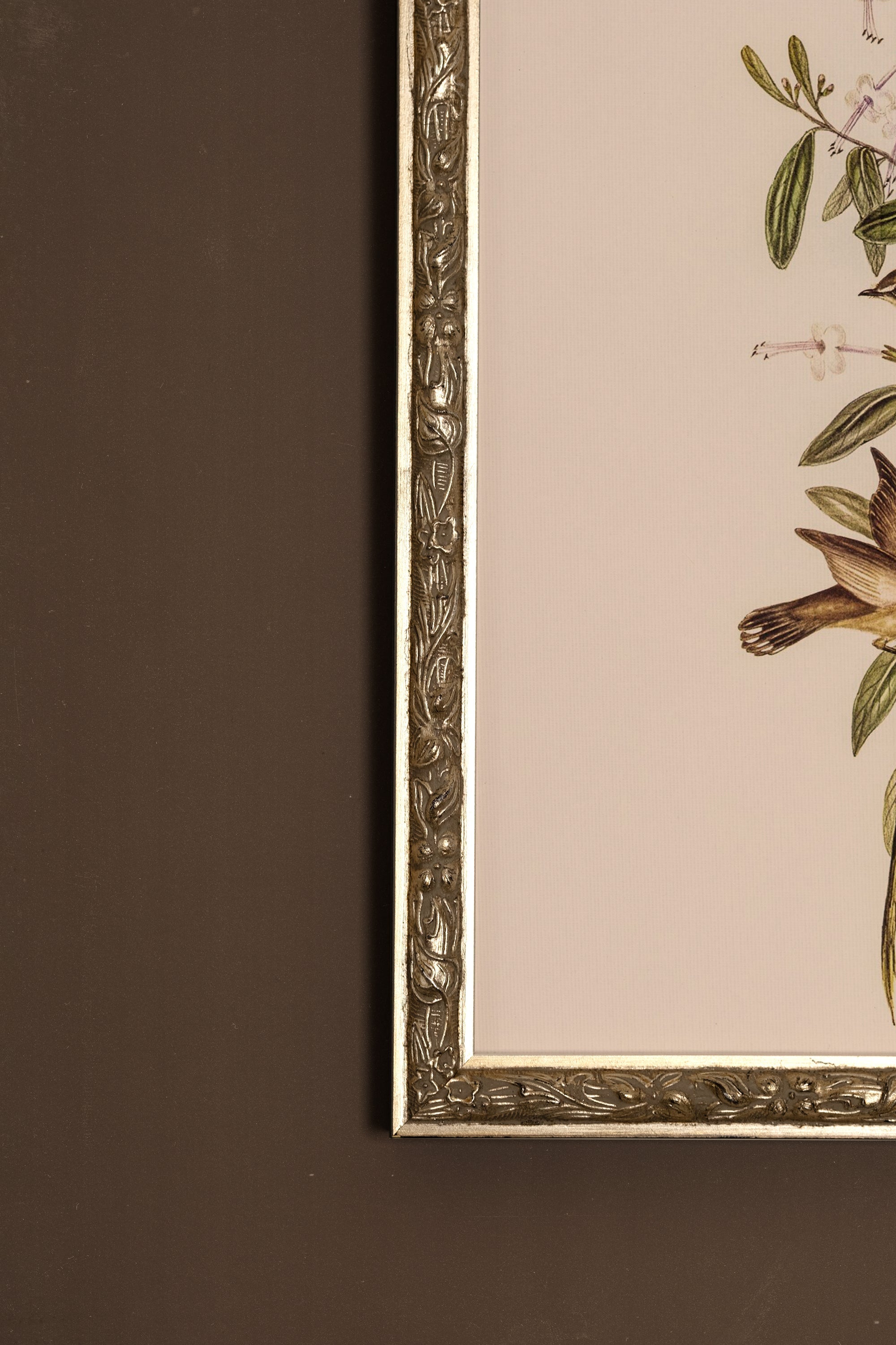 ÉVEIL PRINTANIER, Oeuvre sur toile rigide, encadré Vintage Argent