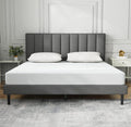 Chester - Grey Linen Fabric Bed Frame image 0