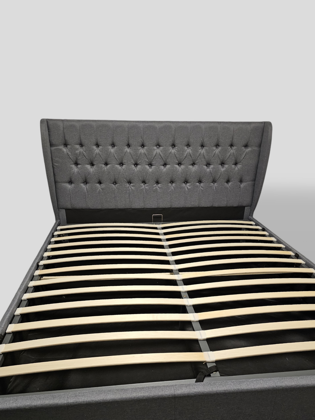 Savannah Queen storage bed -Grey linen image 2