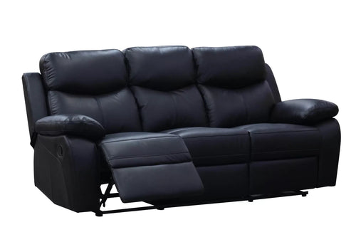 Calabria Pillow-Top Arm Reclining Sofa Black image 1