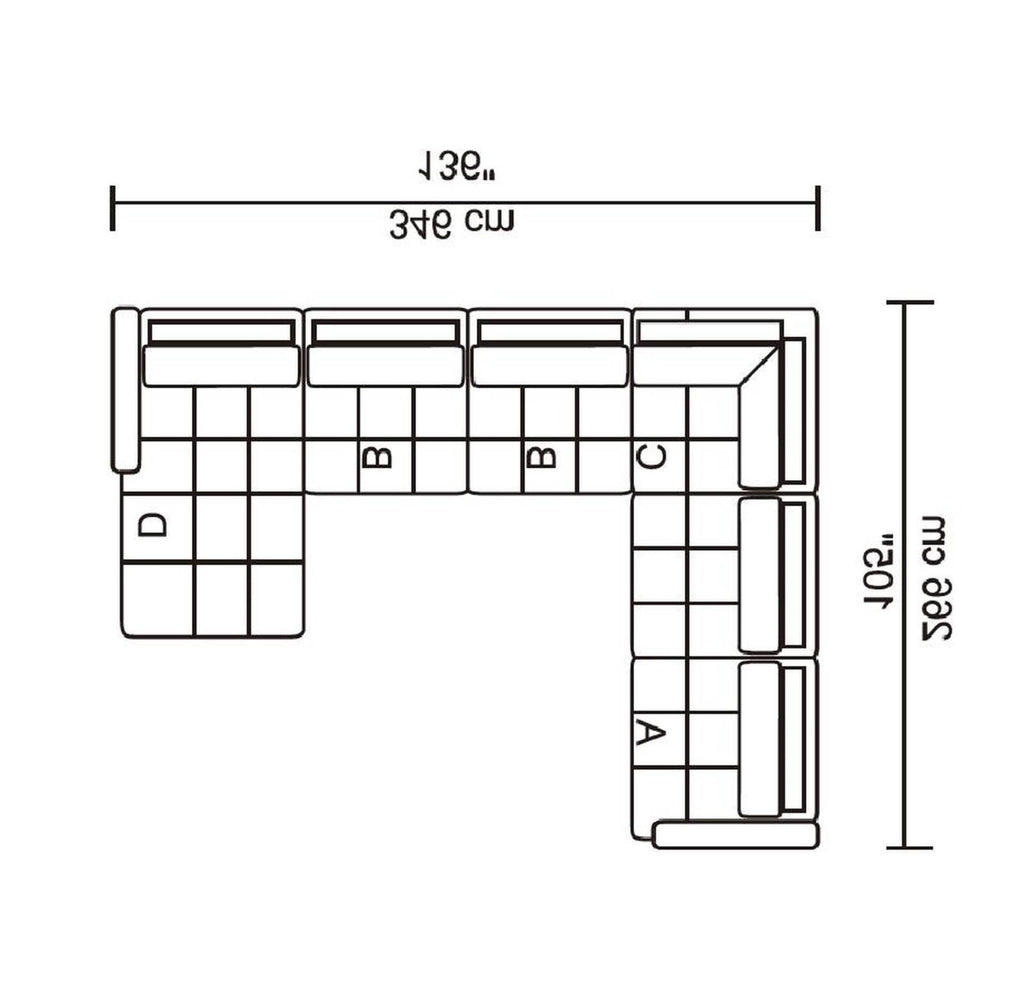 Leggo Sectional Sofa – LHF Chaise image 7