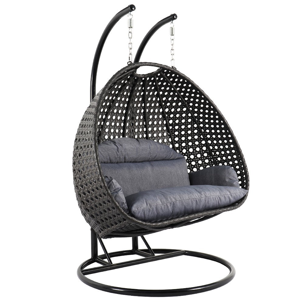Luxury double wicker swing chair image 0