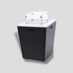 Compact Fire Table with Glass Wind Guard image 0