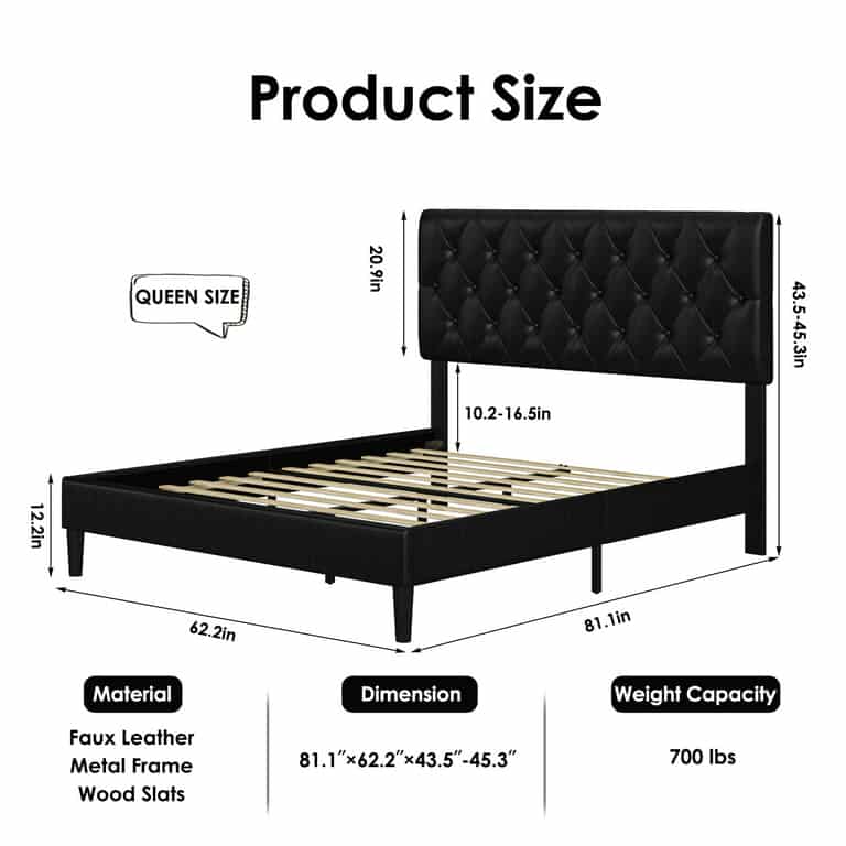 Paris - Linen Fabric Bed Frame image 2