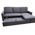 Austin Sectional Sofa Bed With Storage - Dark Grey image 0