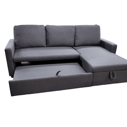 Austin Sectional Sofa Bed With Storage - Dark Grey image 0
