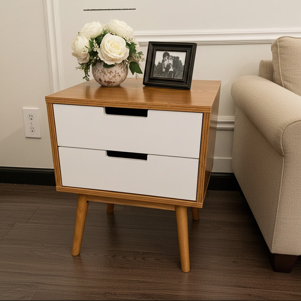 Grace - Side table with two drawers image 0