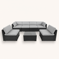 Isle 6 Seater Modular Patio Set with Coffee Table