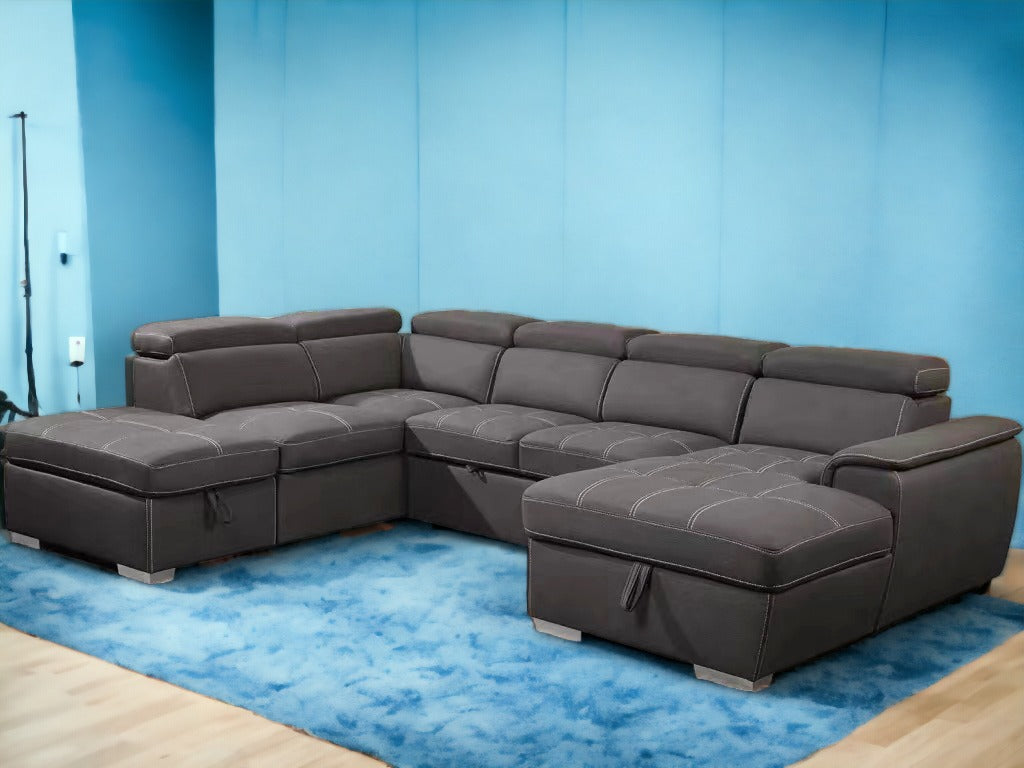 Rio Sectional Sofa Bed with Storage image 2