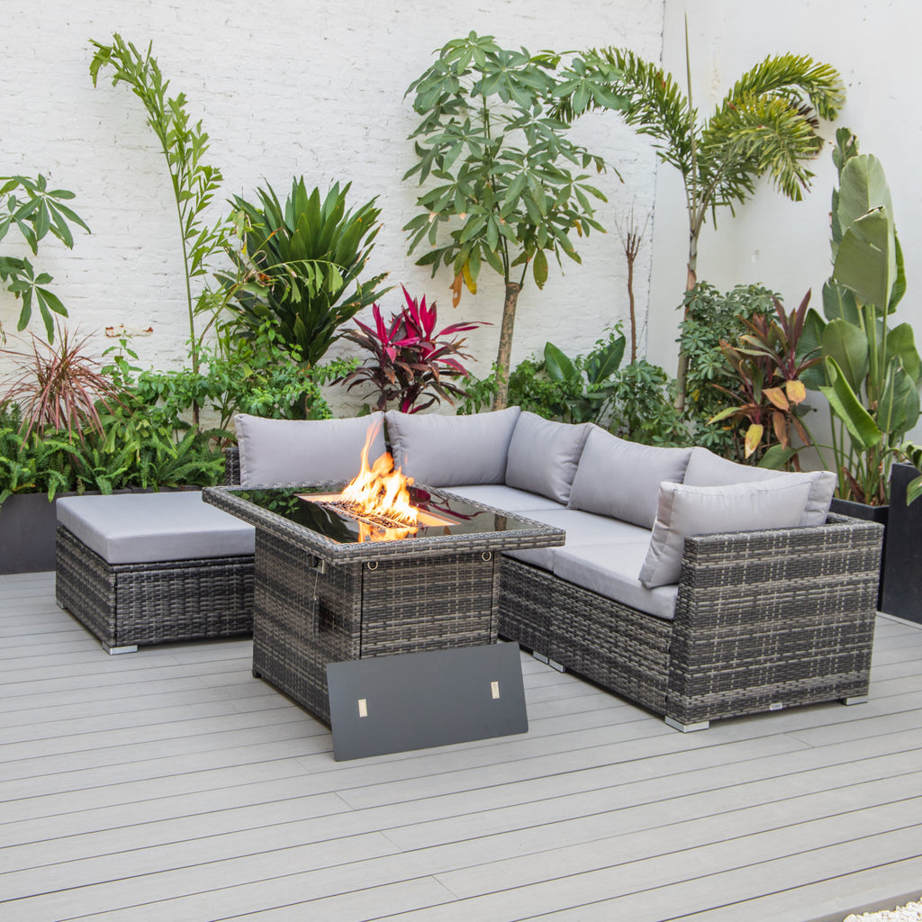 Modern 7.5 ft x 7.5 ft Outdoor Patio Sectional – Compact Elegance for Your Outdoor Space image 2