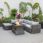 Modern 7.5 ft x 7.5 ft Outdoor Patio Sectional – Compact Elegance for Your Outdoor Space image 2