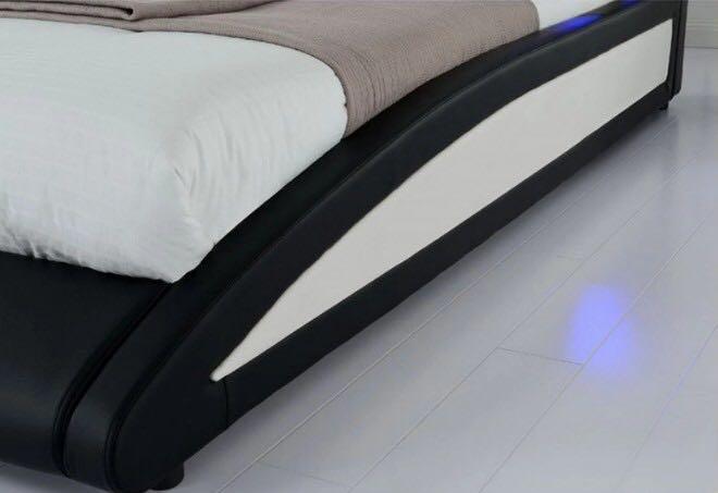 LED Luminous Bed Frame - Black image 2