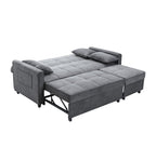 London Convertible Sofa in Dark Grey - King sofa bed image 2