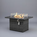 Wicker fire table - Grey image 1