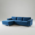 Oxford Sectional Sofa - Blue image 1