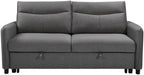ASPEN Convertible Sleeper Sofa Bed | Loveseat Futon with Pullout Bed- Cream