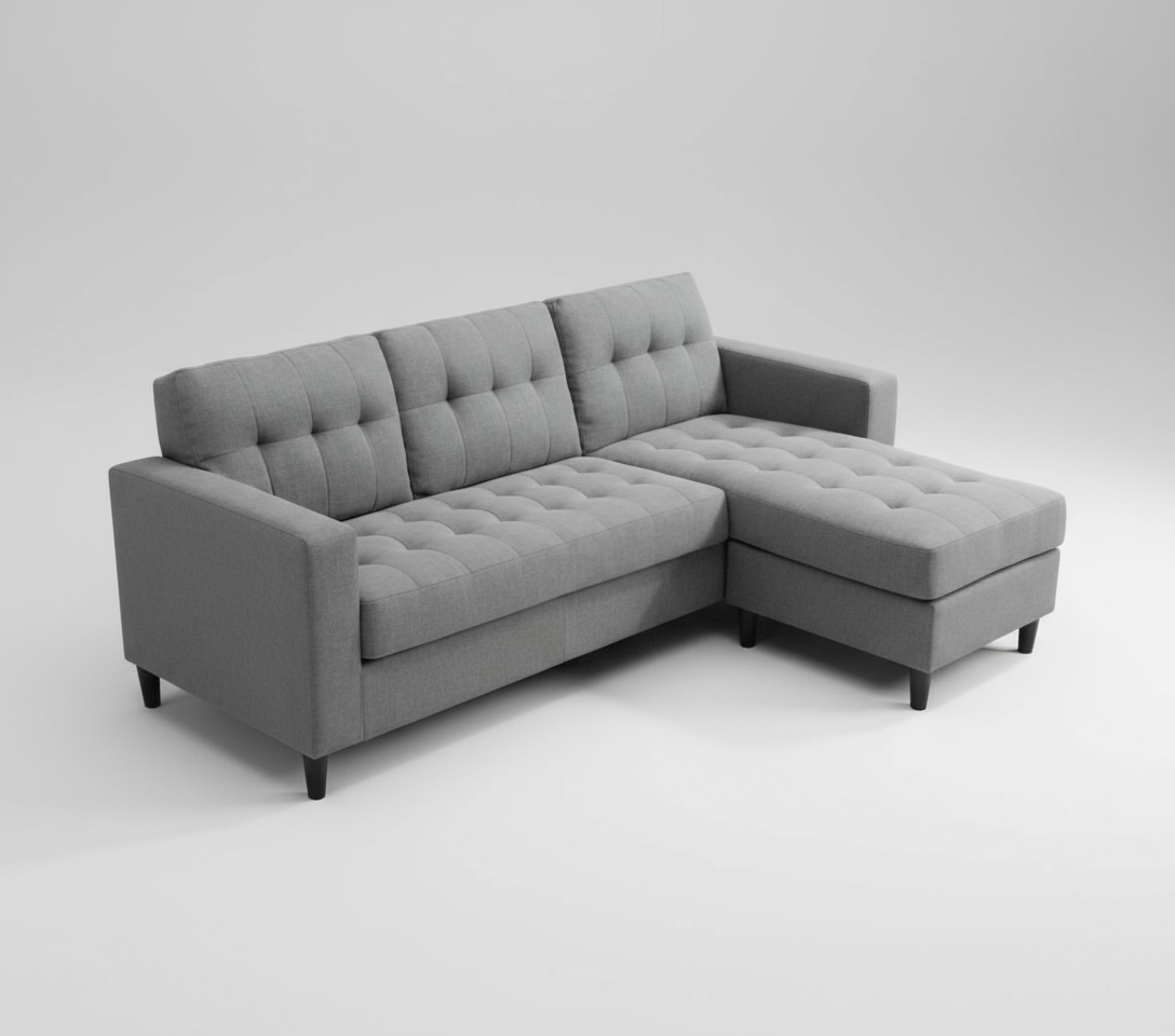 Mauritius Reversible Sectional – Light Grey image 1